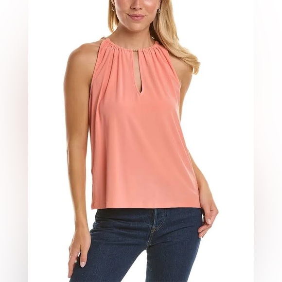 Ramy Brook Rosette Top in Pink (M) - Picture 1 of 11
